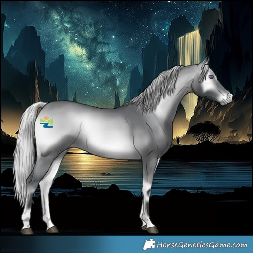 Horse Color:Silver Brown Chinchilla Onyx 