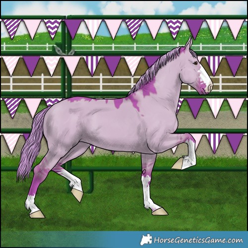 Horse Color:Watercolor Liver Red Dun Mushroom 