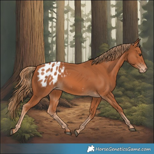 Horse Color:Chestnut Appaloosa 