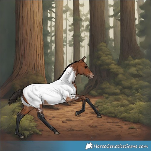 Horse Color:Bay Appaloosa Rabicano 