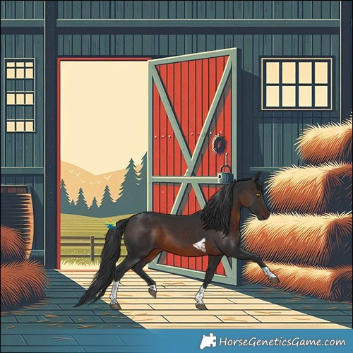 Horse Color:Brown Tobiano 
