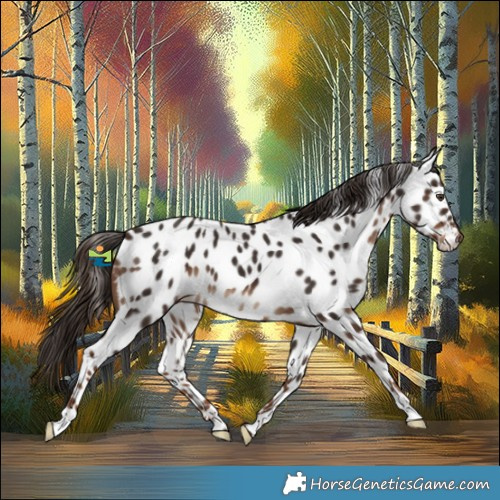 Horse Color:Liver Chestnut Appaloosa