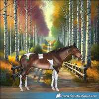 Horse Color:Liver Chestnut Tobiano 