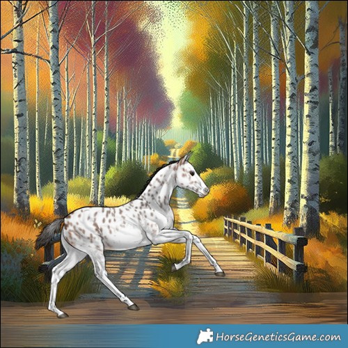 Horse Color:White Spotted Bay Sabino Splash Appaloosa Rabicano 