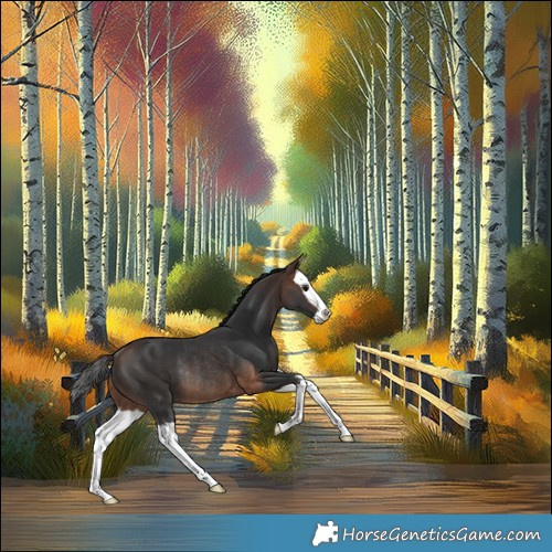 Horse Color:White Spotted Brown Splash Rabicano 