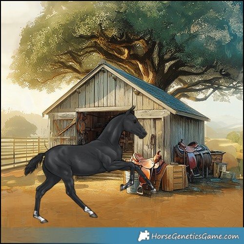 Horse Color:Black 