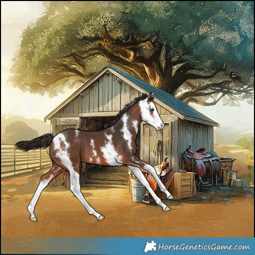 Horse Color:Bay Sabino Splash Appaloosa 