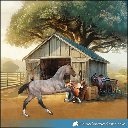 Horse Color:Bay Roan 