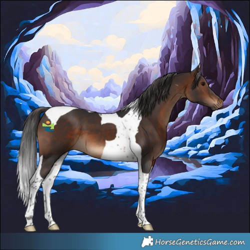 Horse Color:Brown Tobiano 