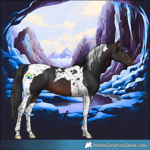 Horse Color:Brown Tobiano 