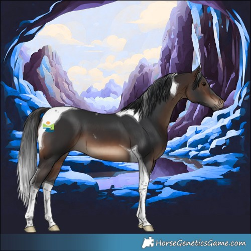 Horse Color:Brown Tobiano 