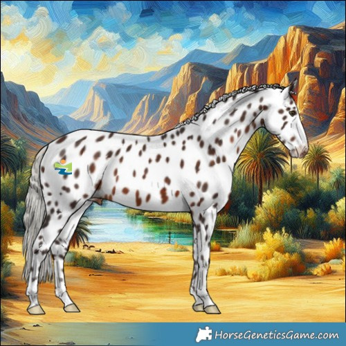 Horse Color:Silver Brown Tobiano Appaloosa Rabicano