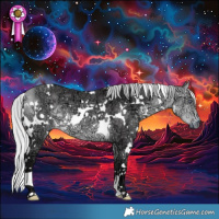 Horse Color:White Spotted Silver Buckskin Chinchilla Ice