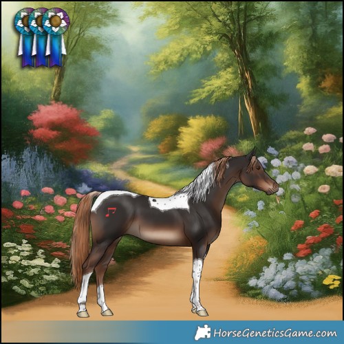 Horse Color:Liver Chestnut Tobiano