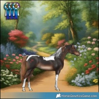 Horse Color:Liver Chestnut Tobiano