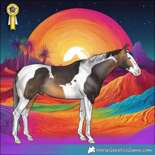 Horse Color:Buckskin Splash Tobiano Rabicano 