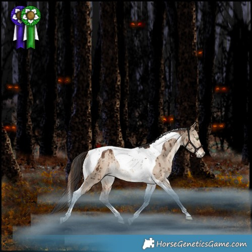 Horse Color:Liver Red Dun Tobiano Rabicano Brindle 