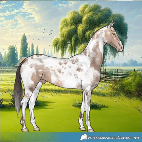 Horse Color:Amber Champagne Tobiano 