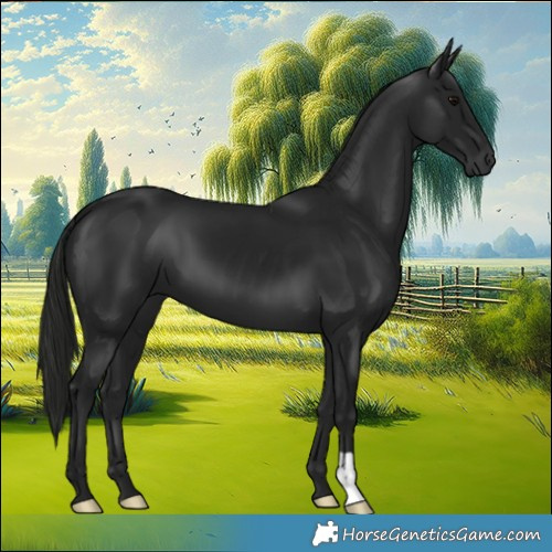 Horse Color:Gray Black 