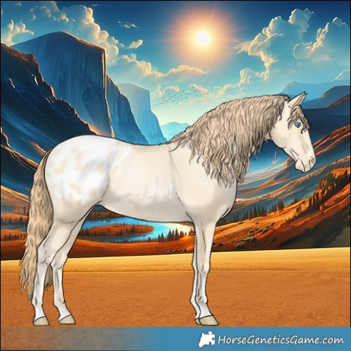 Horse Color:Amber Cream Champagne Pearl Appaloosa 