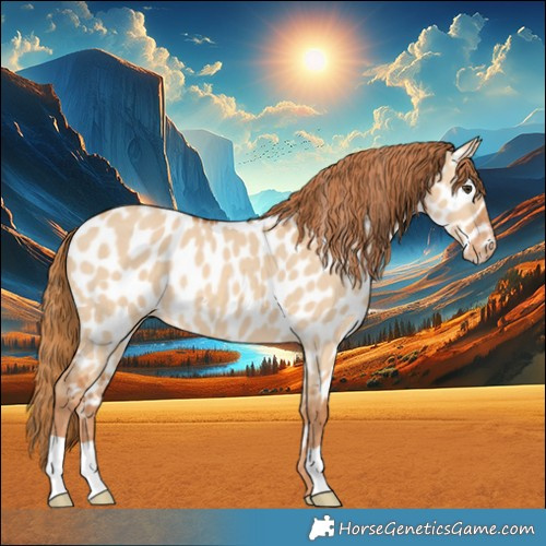 Horse Color:Red Dun Appaloosa 