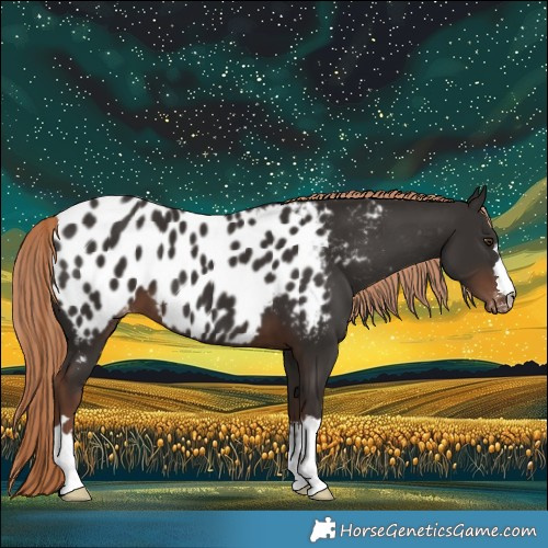 Horse Color:Liver Chestnut Near Leopard