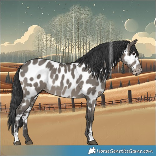 Horse Color:Grullo Appaloosa 