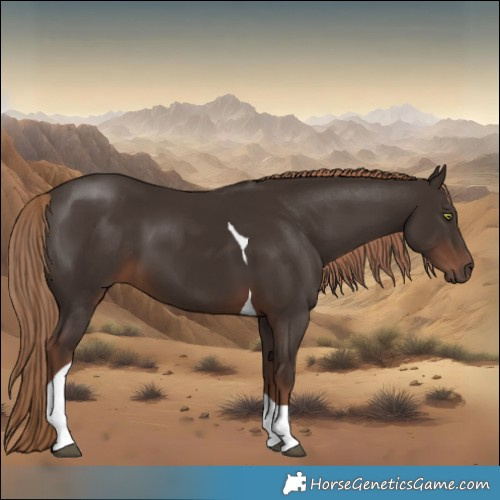 Horse Color:Liver Chestnut Tobiano 