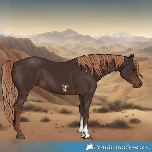 Horse Color:Liver Chestnut Sabino 