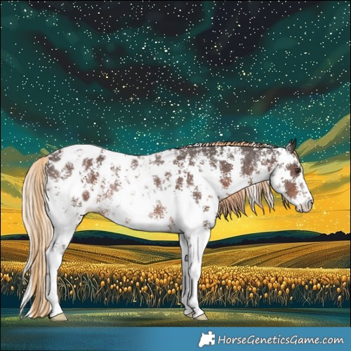 Horse Color:Liver Chestnut Sabino Blanket Rabicano