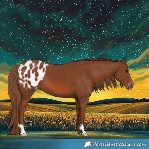 Horse Color:Chestnut Blanket