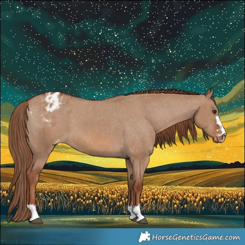 Horse Color:Red Dun Varnish 