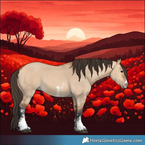 Horse Color:Bay Dun Sabino 