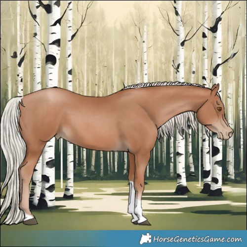 Horse Color:Silver Black Pearl Tobiano 