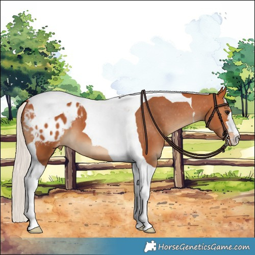 Horse Color:Silver Bay Tobiano Appaloosa