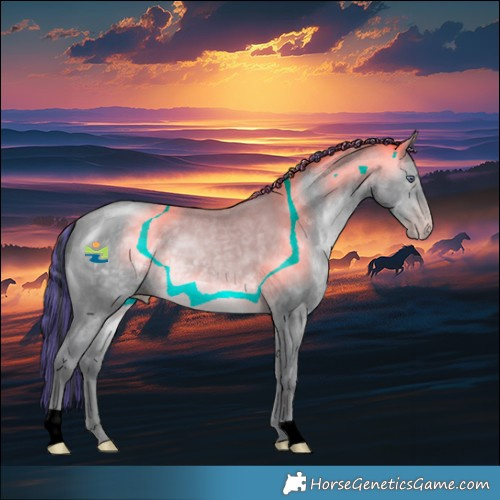 Horse Color:Painted Sable Champagne Chinchilla