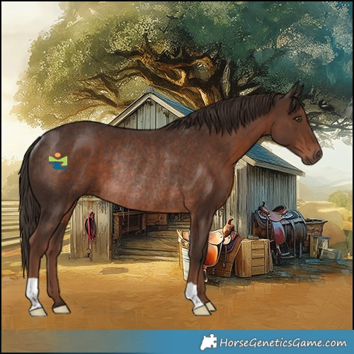 Horse Color:Liver Chestnut Rabicano 