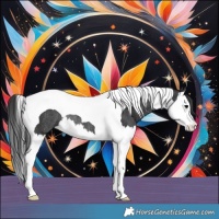 Horse Color:Black Splash Tobiano Rabicano 