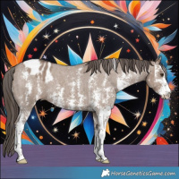 Horse Color:Liver Red Dun Sabino Appaloosa Brindle