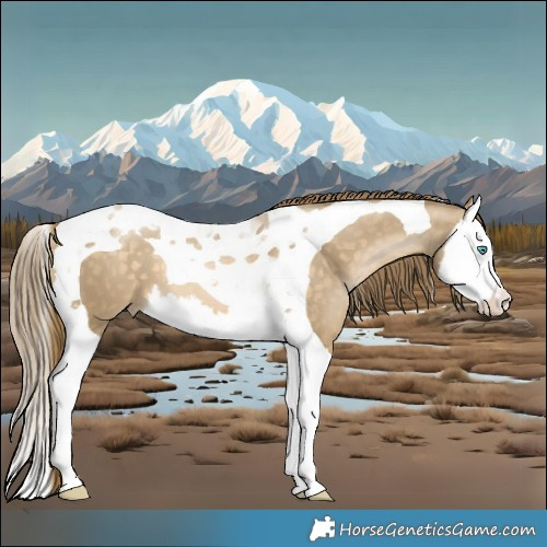 Horse Color:Buckskin Pearl Splash Tobiano