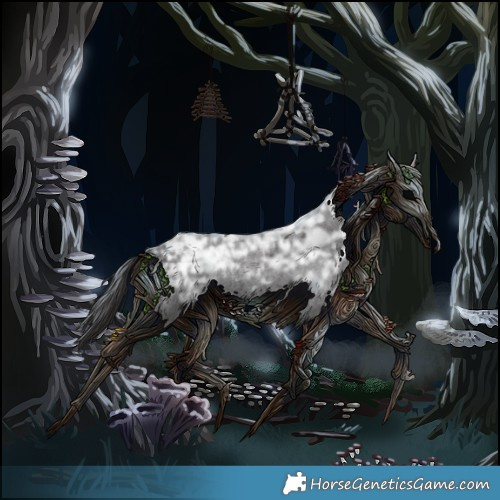 Horse Color:Smoky Blue Ice Roan Rabicano 