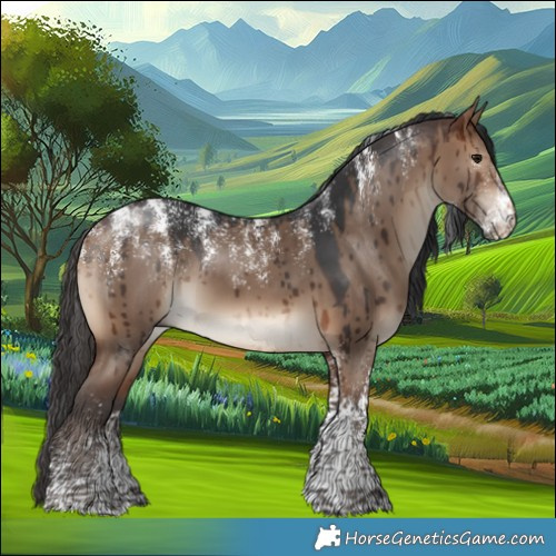 Horse Color:Powder White Brown Dun Brindle