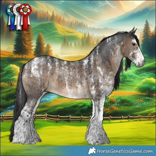 Horse Color:Powder White Gray White Spotted Brown Dun Rabicano Brindle
