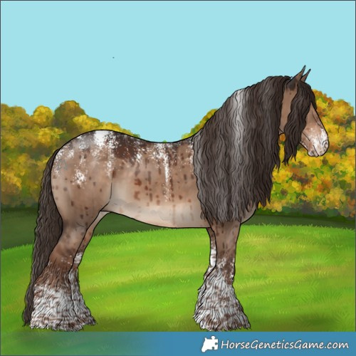 Horse Color:Powder White Liver Red Dun Brindle 