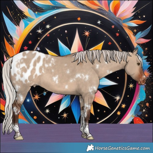 Horse Color:White Spotted Silver Brown Dun Tobiano Appaloosa 