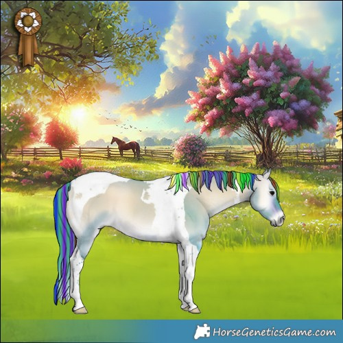 Horse Color:Painted Watercolor Bay Onyx Tobiano 