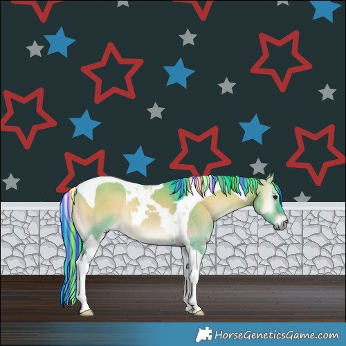 Horse Color:Painted Watercolor Brown Onyx Tobiano 