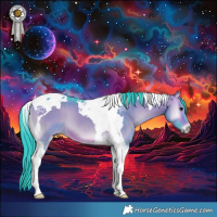 Horse Color:Watercolor Brown Onyx Tobiano 