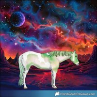 Horse Color:Watercolor Liver Red Dun Onyx Tobiano