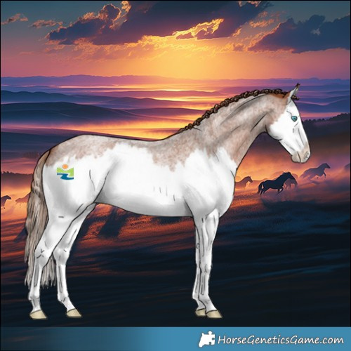 Horse Color:Red Roan Splash